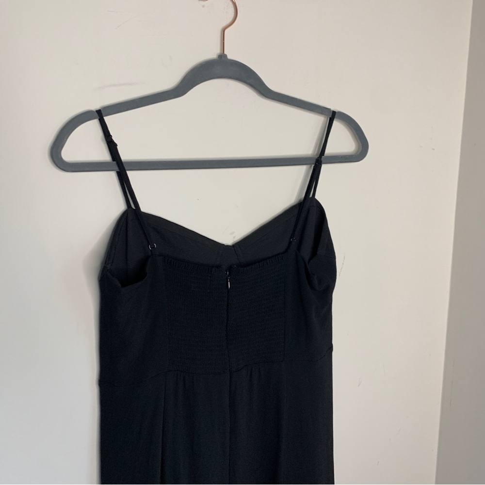 Sunday Best Aritzia Viola Midi Dress Slit Black Large - Picture 9 of 11
